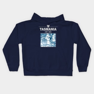 Tasmania, Australia, Established 1803 Kids Hoodie